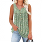 🥳SUMMER HOT SALE🥳💞50K+ SOLD!💥50% OFF! 🔥Women's Printed Button Sleeveless Top – Chic Print, Breathable & Lightweight ✨