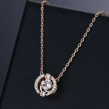 💐50% OFF💖Sweatproof Dancing Rhinestone Necklace – Non‑stop sparkle, light & comfy💃