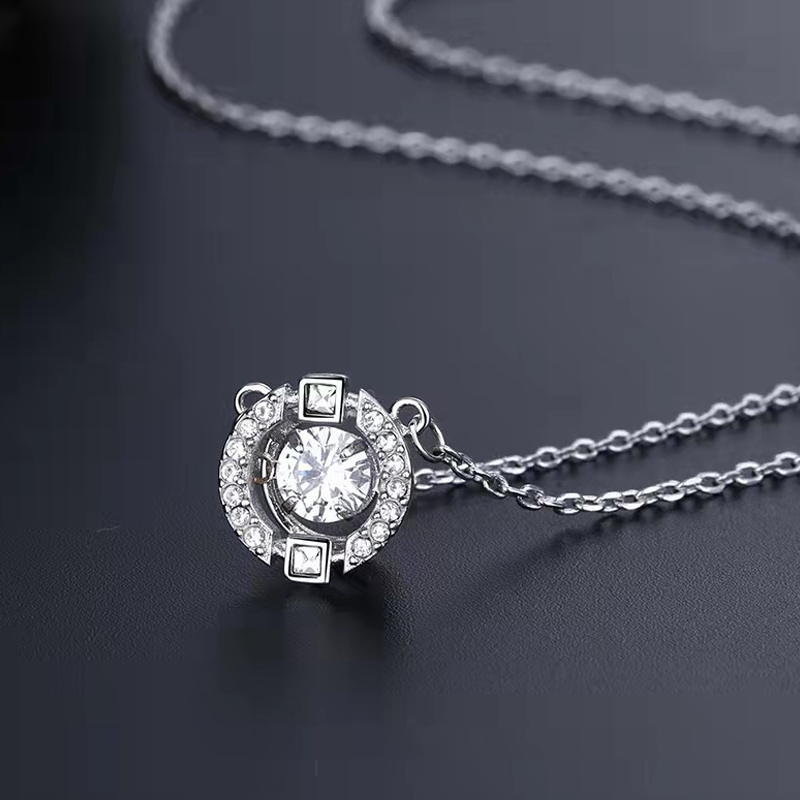 💐50% OFF💖Sweatproof Dancing Rhinestone Necklace – Non‑stop sparkle, light & comfy💃