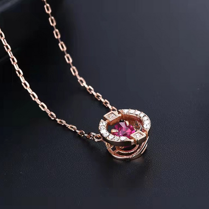 💐50% OFF💖Sweatproof Dancing Rhinestone Necklace – Non‑stop sparkle, light & comfy💃