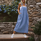 Women's Casual Loose Overall Dress with Pockets