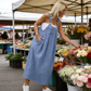 Women's Casual Loose Overall Dress with Pockets
