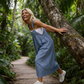 Women's Casual Loose Overall Dress with Pockets