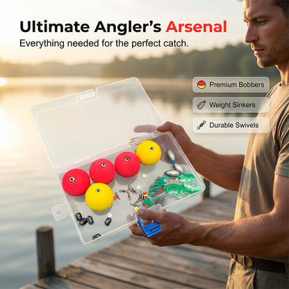⏳Limited-time 50% off⏰🎣Complete Fishing Float & Sinker Rig Kit – Ready-Made Rigs for Quicker Setup & More Time Fishing ✨