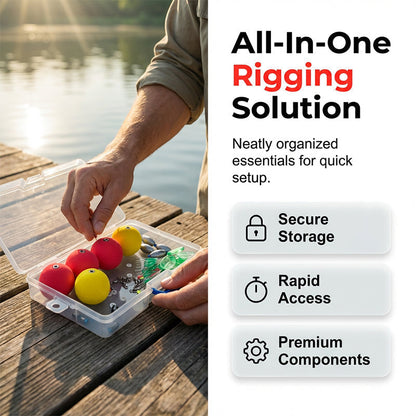 ⏳Limited-time 50% off⏰🎣Complete Fishing Float & Sinker Rig Kit – Ready-Made Rigs for Quicker Setup & More Time Fishing ✨