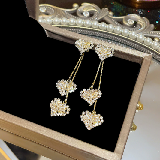 ✨Romantic Long Chain Heart Drop Earrings