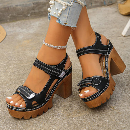 👡50% OFF NOW!🔥Women's Summer Platform One-Strap Sandals – Comfortable, Lightweight & Perfect for Beach or Daily Wear☀️