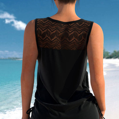 Women's Printed Two-Piece Tankini Swimsuit