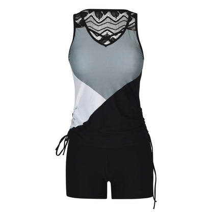 Women's Printed Two-Piece Tankini Swimsuit