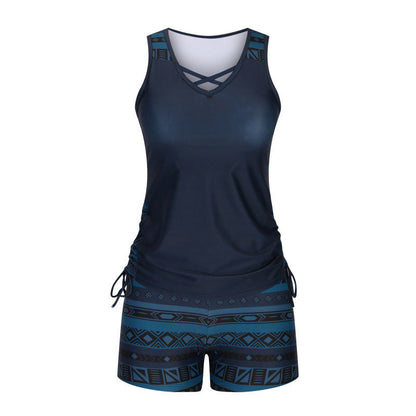 Women's Printed Two-Piece Tankini Swimsuit