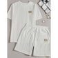 Men’s Casual Solid-Color Two-Piece Loungewear Set