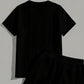 Men’s Casual Solid-Color Two-Piece Loungewear Set