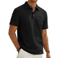 Men's Cotton Linen Short Sleeve Collared Shirt