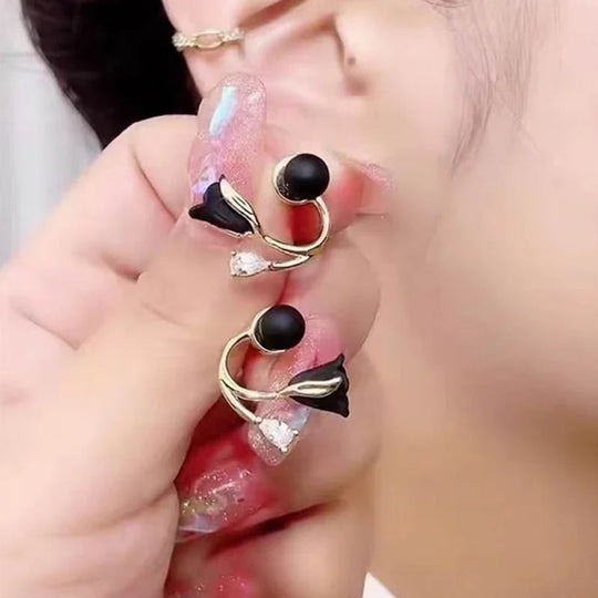 Versatile tulip flower earrings
