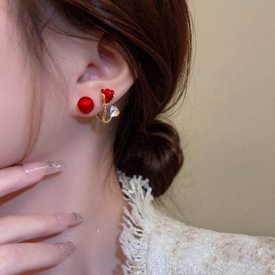 Versatile tulip flower earrings
