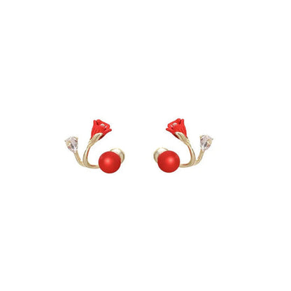 Versatile tulip flower earrings