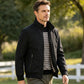 Men's Classic Stand Collar Jacket with Checkered Lining