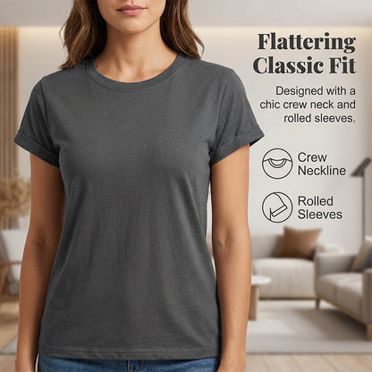 5-Pack Versatile Solid Color T-Shirt