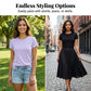 5-Pack Versatile Solid Color T-Shirt