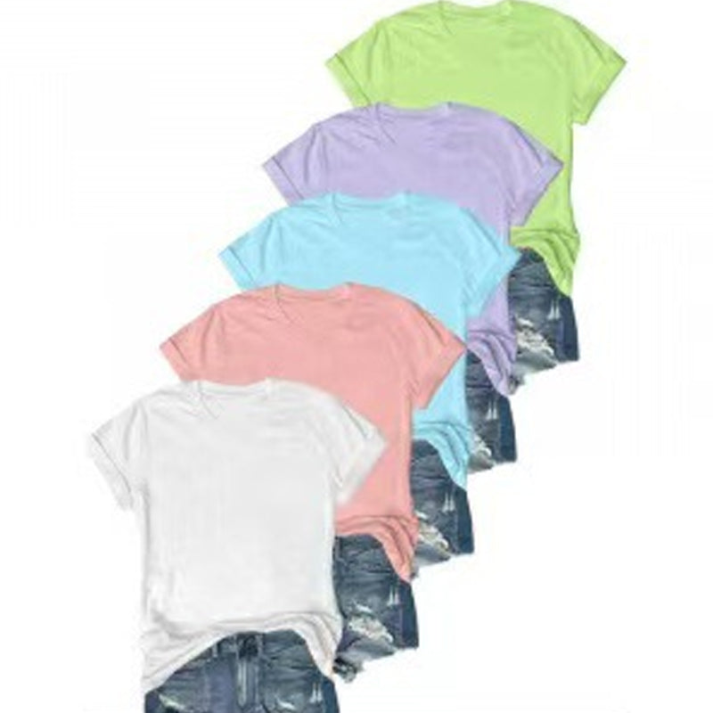 5-Pack Versatile Solid Color T-Shirt