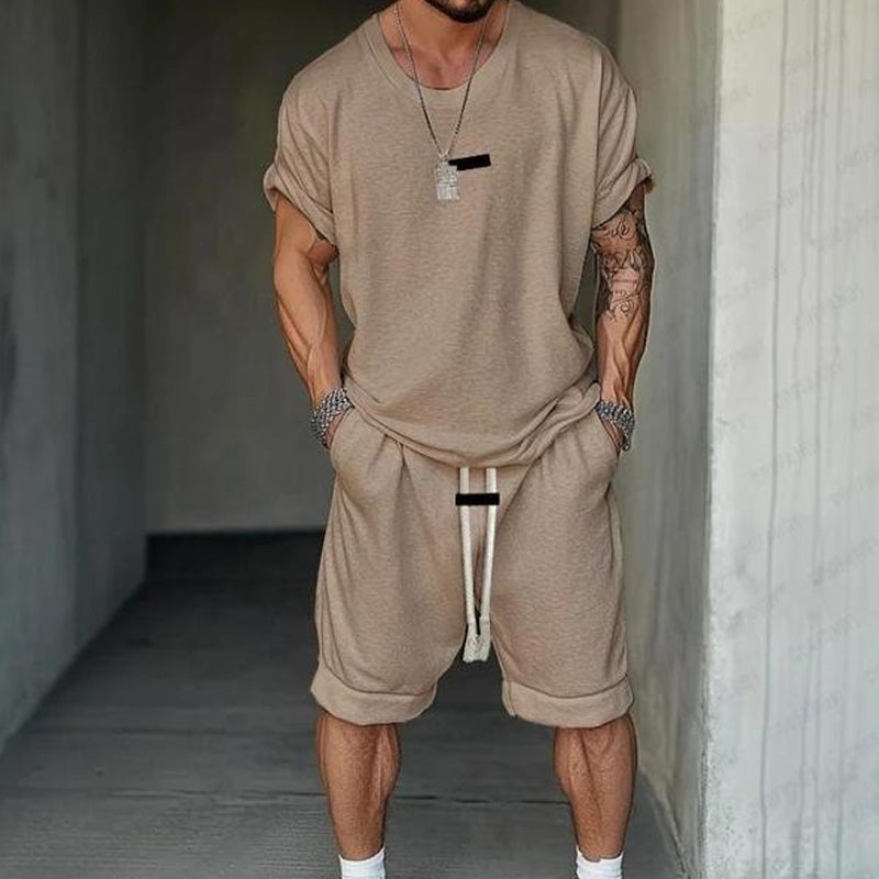 Men's Casual T-Shirt & Shorts Set