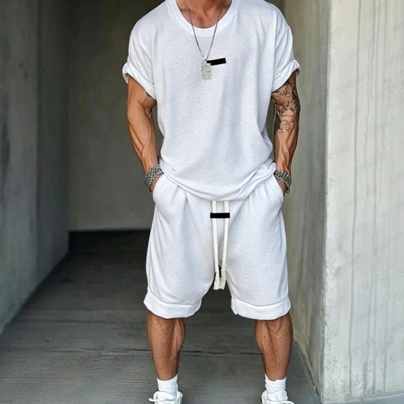 Men's Casual T-Shirt & Shorts Set