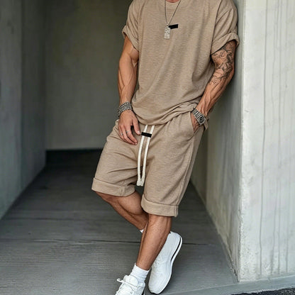 Men's Casual T-Shirt & Shorts Set