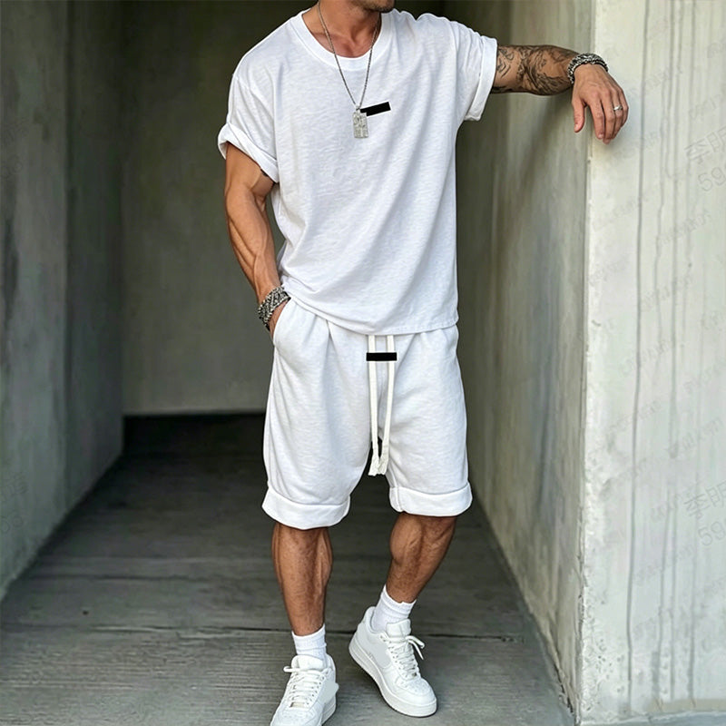 Men's Casual T-Shirt & Shorts Set