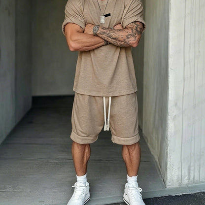 Men's Casual T-Shirt & Shorts Set