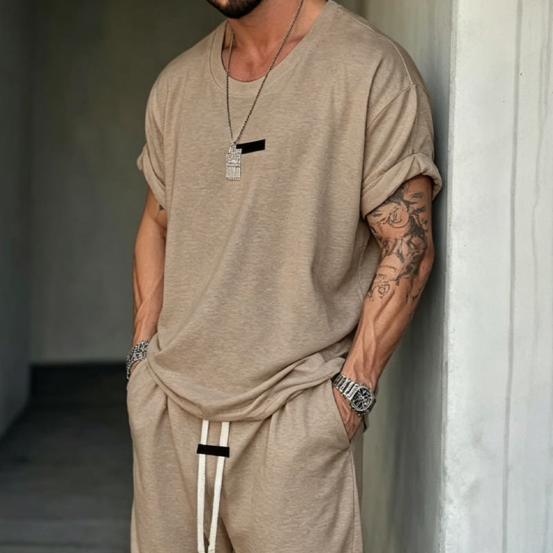 Men's Casual T-Shirt & Shorts Set