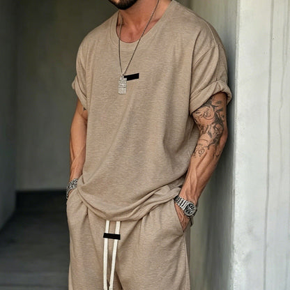 Men's Casual T-Shirt & Shorts Set