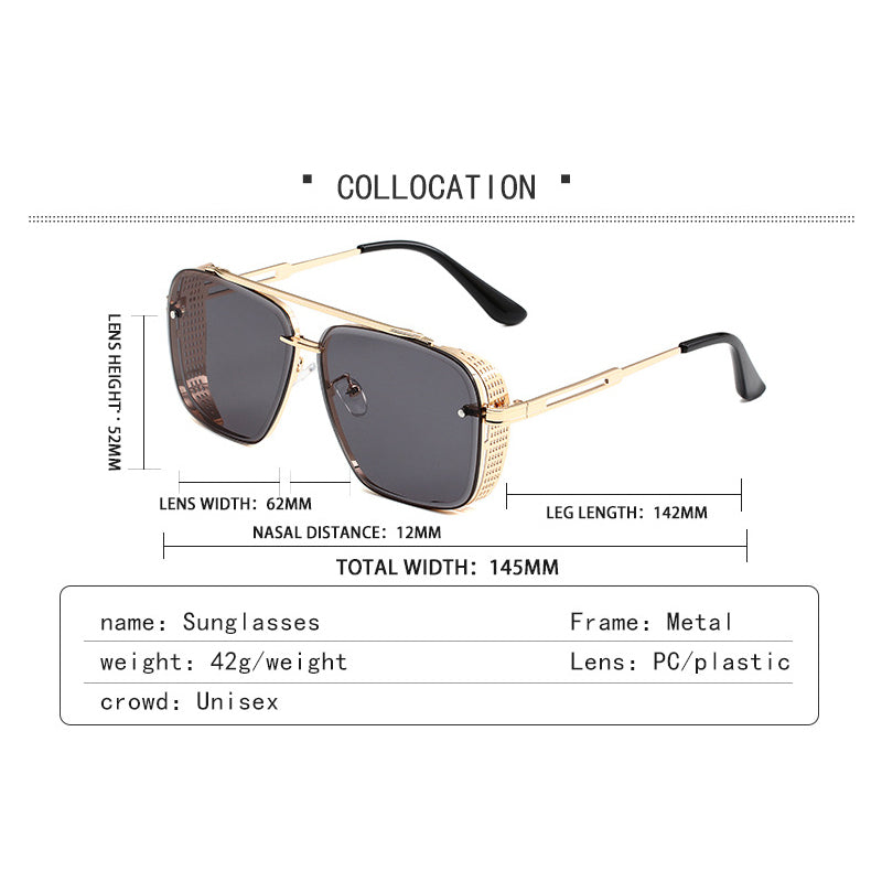 💐50% OFF🌞Retro Metal Frame Sunglasses – UV400 Anti-Glare Protection 🛡️