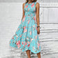 Women’s Sleeveless Floral Print Casual Dress