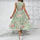 Women’s Sleeveless Floral Print Casual Dress
