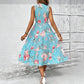 Women’s Sleeveless Floral Print Casual Dress