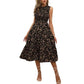 Women’s Sleeveless Floral Print Casual Dress