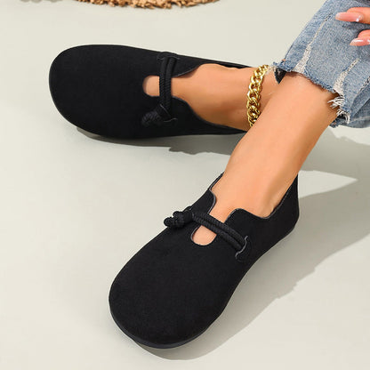 Comfortable Slip-On Faux Suede Flats