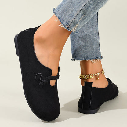 Comfortable Slip-On Faux Suede Flats