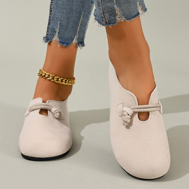 Comfortable Slip-On Faux Suede Flats