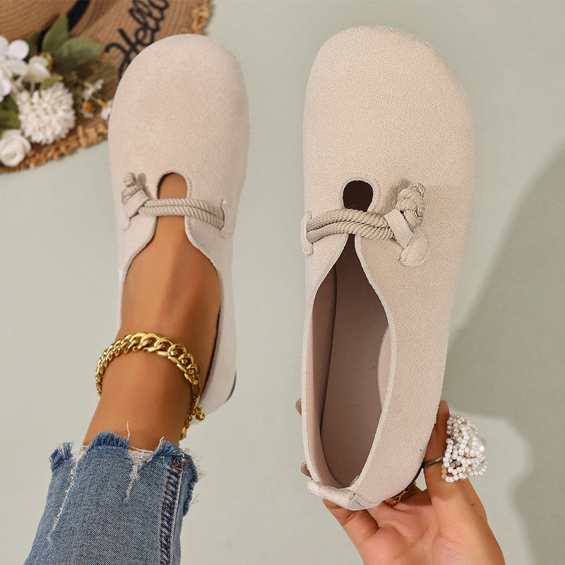Comfortable Slip-On Faux Suede Flats