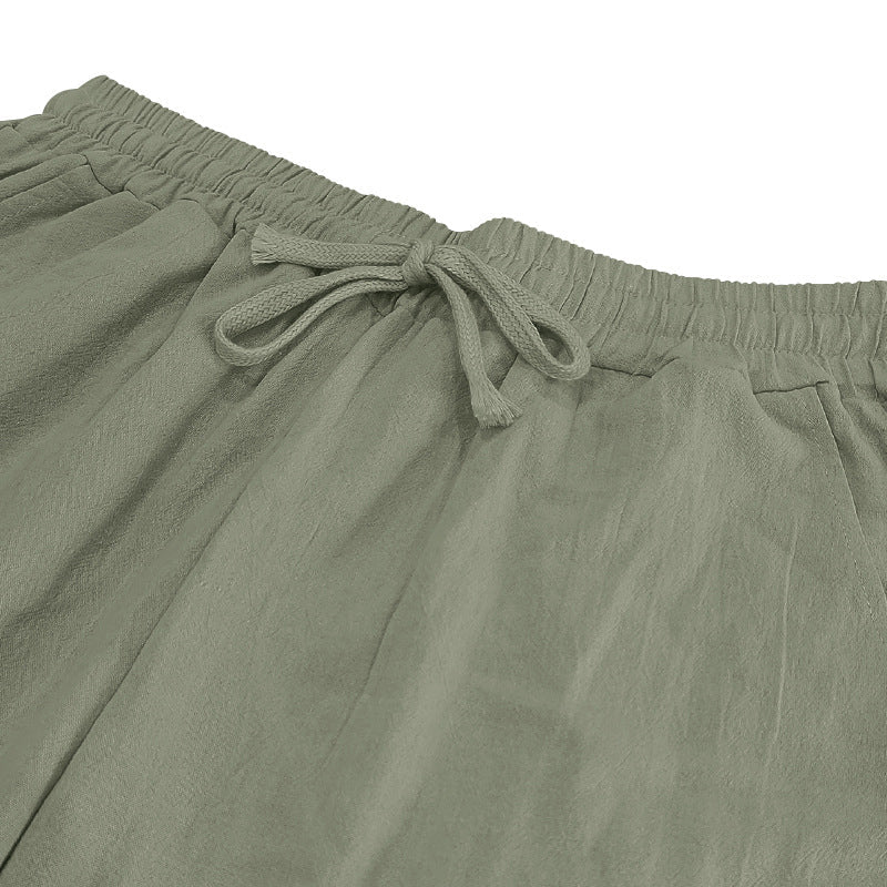 Men's Casual Drawstring Pants with Pockets
