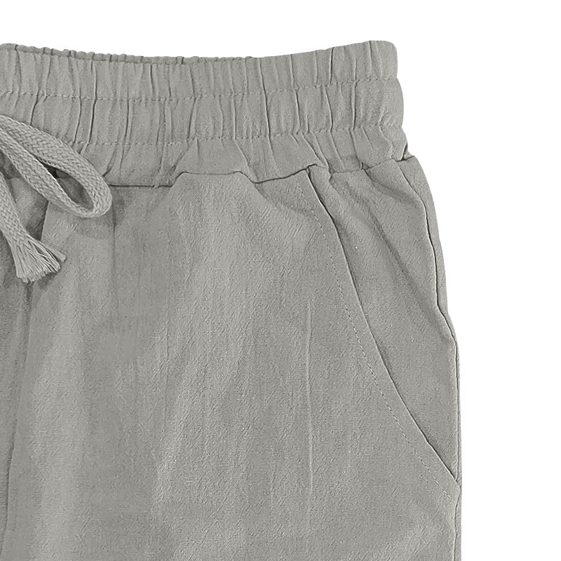 Men's Casual Drawstring Pants with Pockets