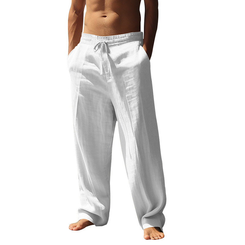 Men's Casual Drawstring Pants with Pockets