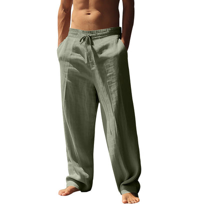Men's Casual Drawstring Pants with Pockets
