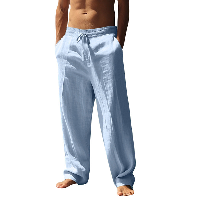 Men's Casual Drawstring Pants with Pockets