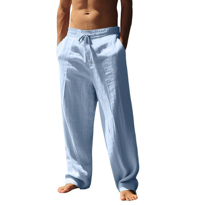 Men's Casual Drawstring Pants with Pockets