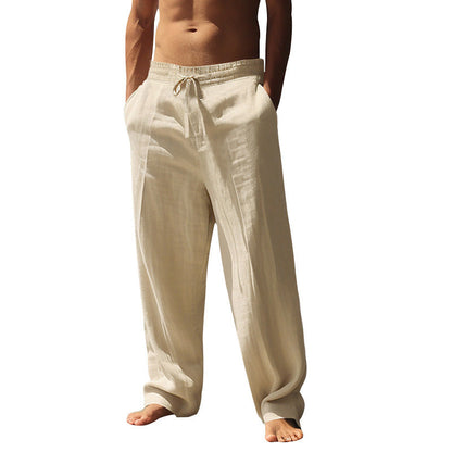 Men's Casual Drawstring Pants with Pockets