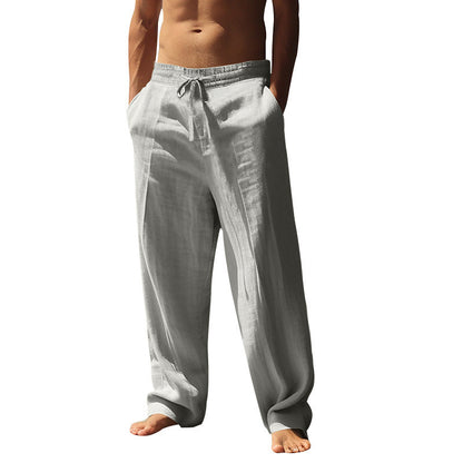 Men's Casual Drawstring Pants with Pockets