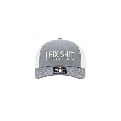 🔥2026 New Arrival🔥Mesh Back Trucker Cap with "I Fix Shit" Embroidery – Breathable Outdoor Sun Hat🧢☀️