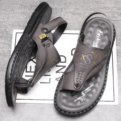 📢📢50% OFF !!⏰Breathable Soft Leather Outdoor Sandals for Men in Plus Sizes